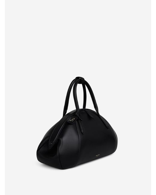 Alaïa Black Medium Leather Handbag