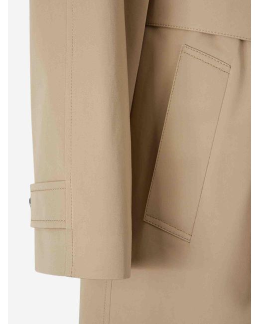 Bottega Veneta Natural Long Cotton Trench Coat