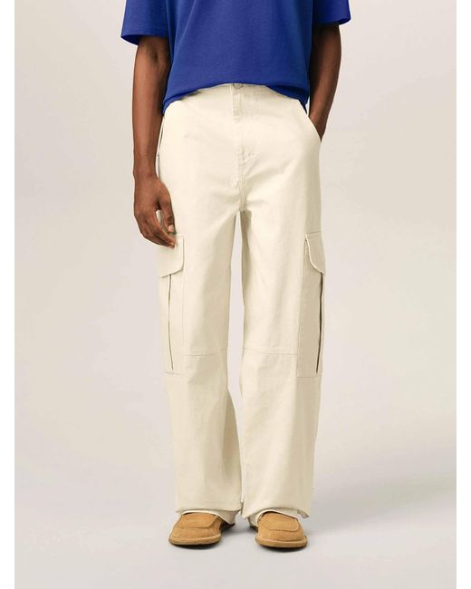 AMI Natural Cargo Baggy Pants for men