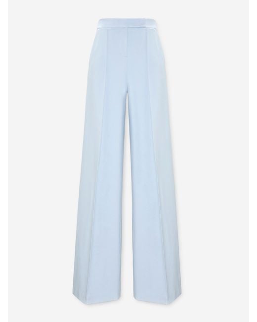 Dorothee Schumacher Blue Straight Wide Leg Trousers