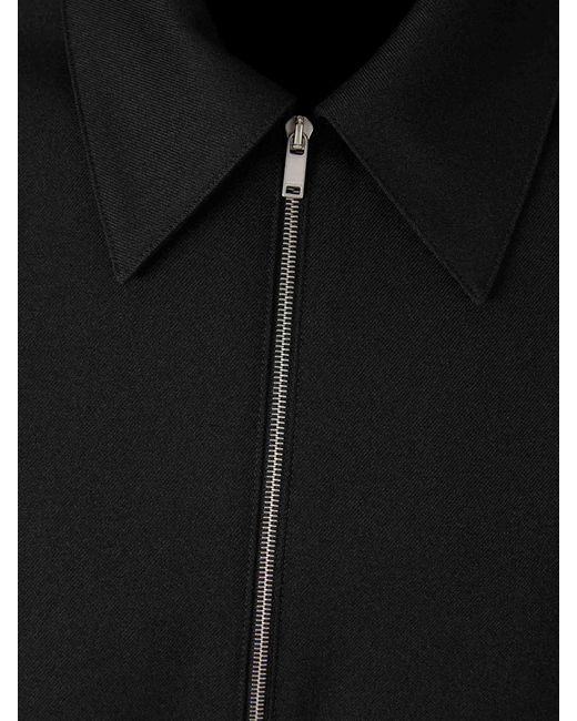 Jil Sander Black Straight Plain Jacket for men