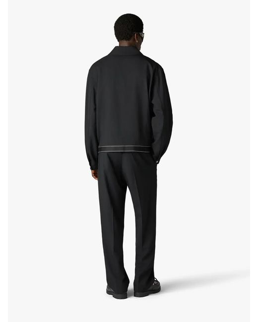 Casablanca Black Woolen Sports Trousers for men