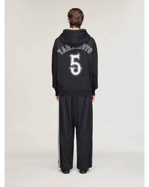 Y-3 Blue Logo Hoodie for men