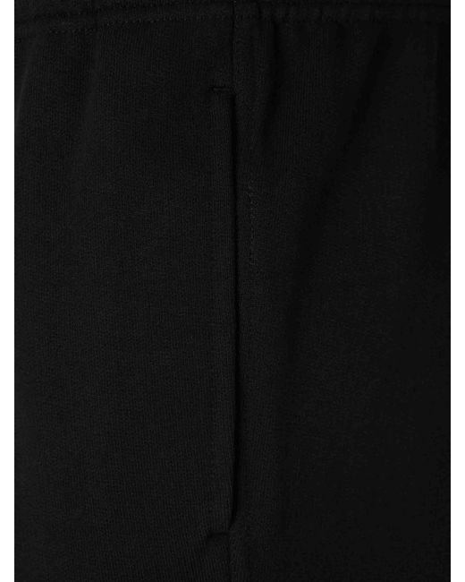 Burberry Black Cotton Joggers With Logo for men
