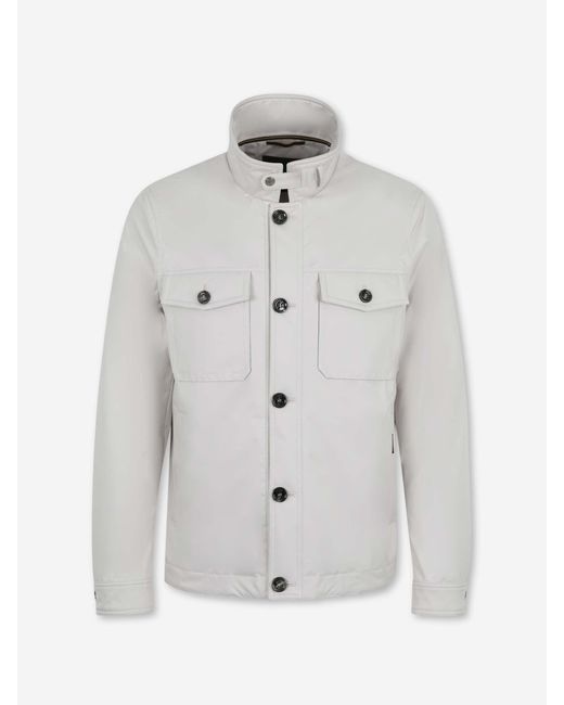 Moorer White Casual Technical Jacket for men