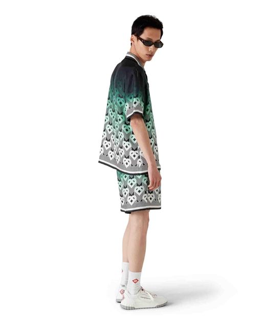 Casablanca Green Gradient Monogram Bermudas for men