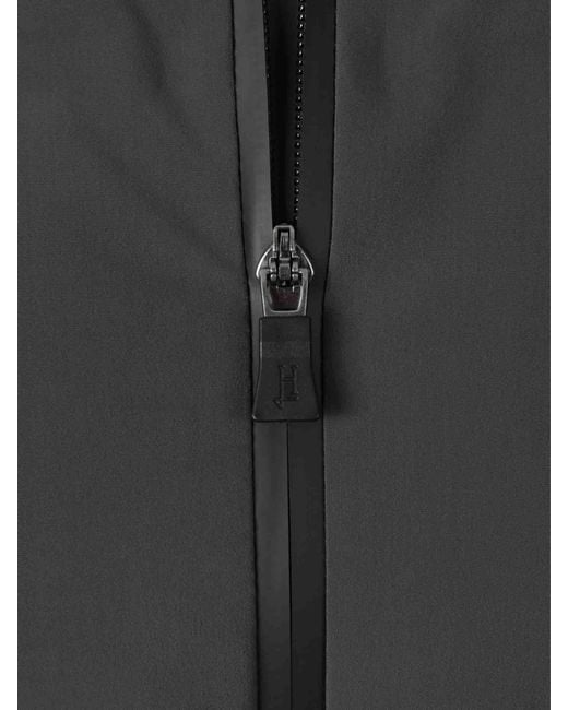 Herno Gray Long Hooded Down Jacket for men