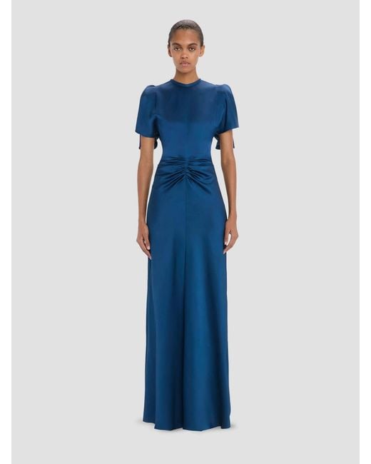Victoria Beckham Blue Isabella Maxi Dress