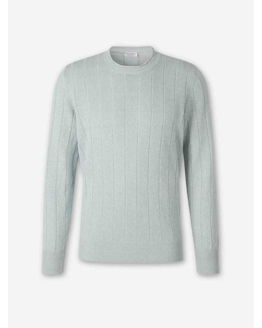 Santa Eulalia Blue Crew Neck Sweater for men