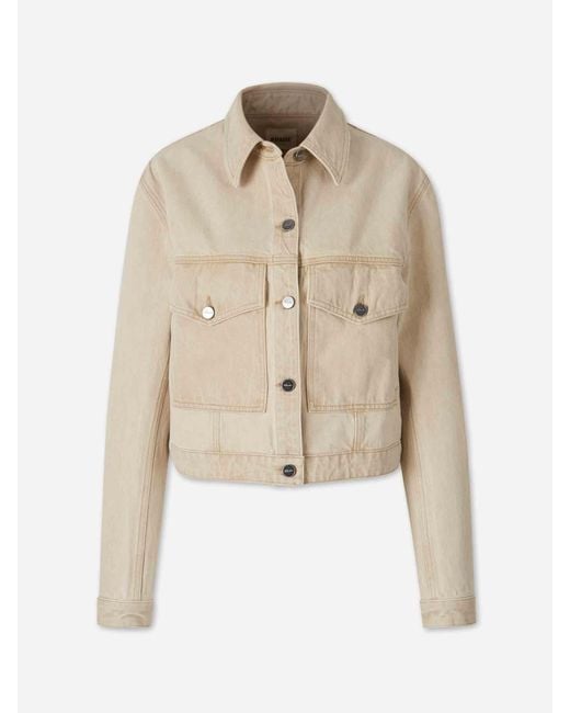 Khaite Natural Cotton Denim Jacket