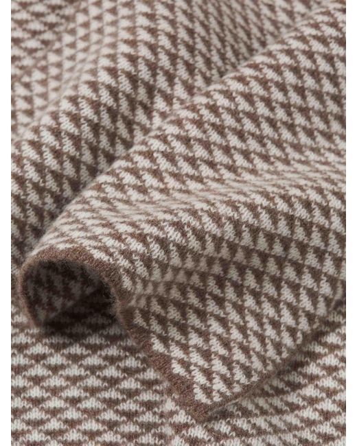 Santa Eulalia Natural Cashmere Triangle Scarf for men