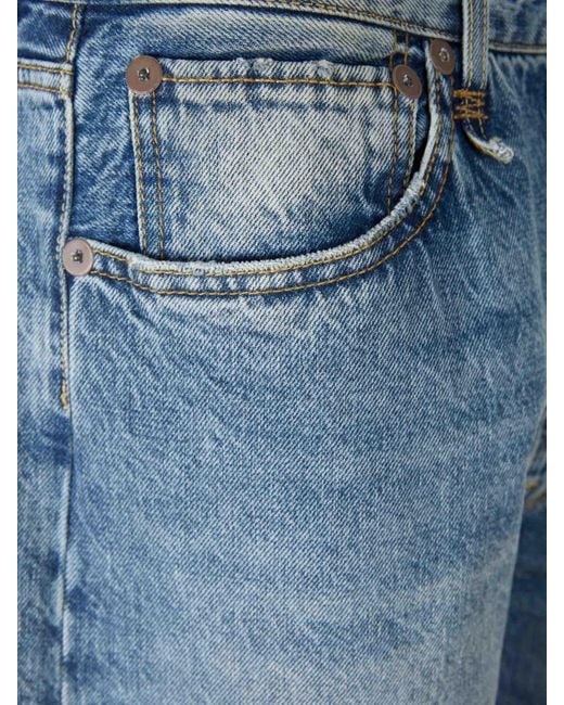 R13 Blue Wide Straight Jeans