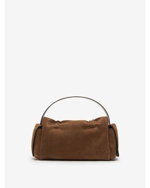 Acne Brown Suede Multipocket Bag