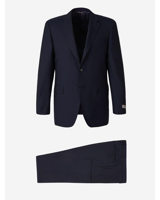 Canali Blue Wool Suit for men