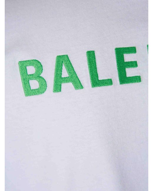 Balenciaga Blue Long Sleeve Logo T-Shirt for men