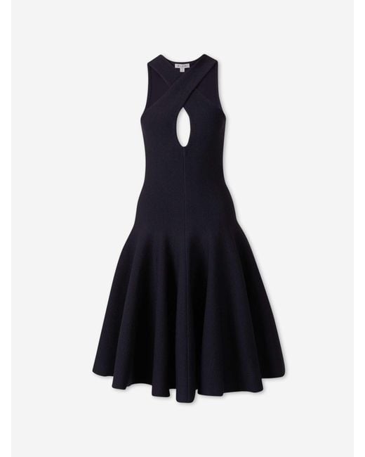 Alaïa Blue Knit Midi Dress