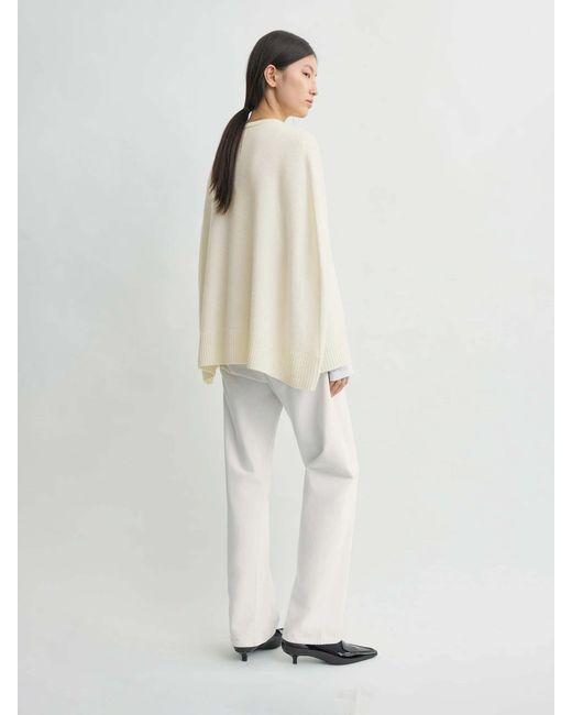 Jersey Capa Cashmere Totême  de color White