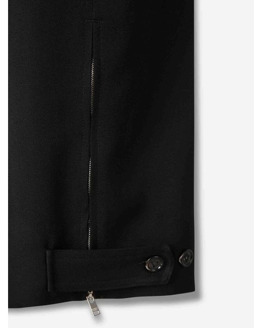 Bottega Veneta Black Anzughosen Aus Wolle