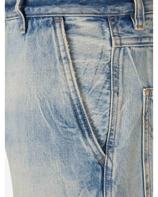 Amiri Blue Wide Straight Jeans for men