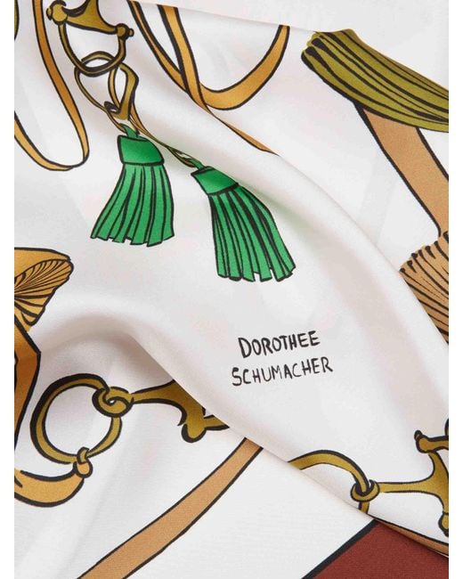 Dorothee Schumacher White Cosmic Funghi Scarf Top