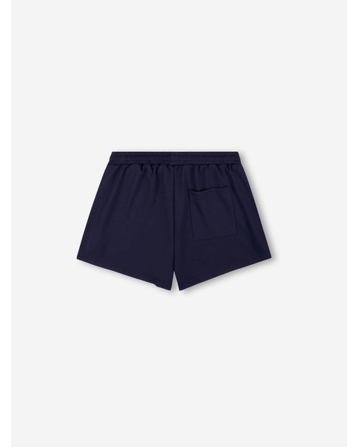 Sporty & Rich Blue Logo Sports Shorts