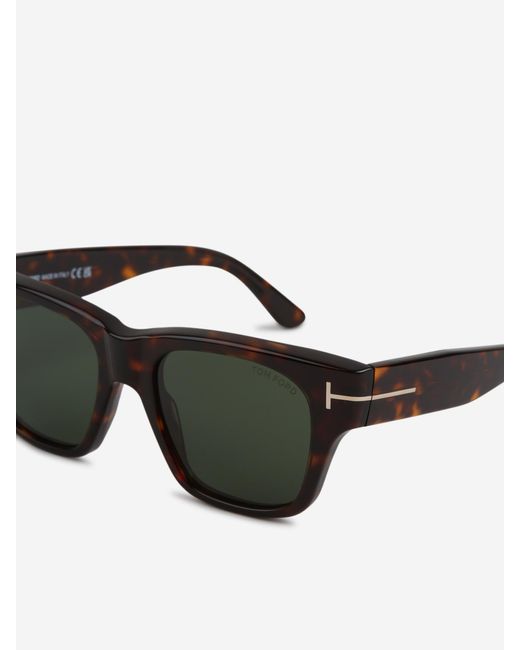 Tom Ford Green Rectangular Sunglasses for men