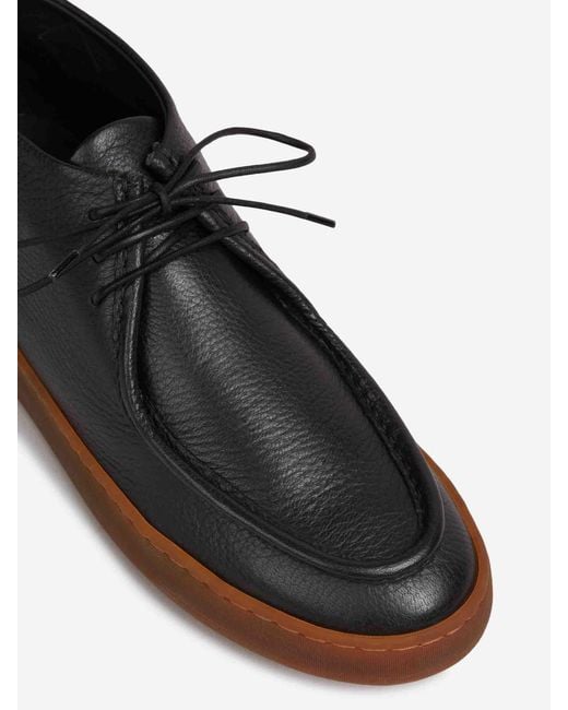 Officine Creative White Leather Lace-Up Shoes for men