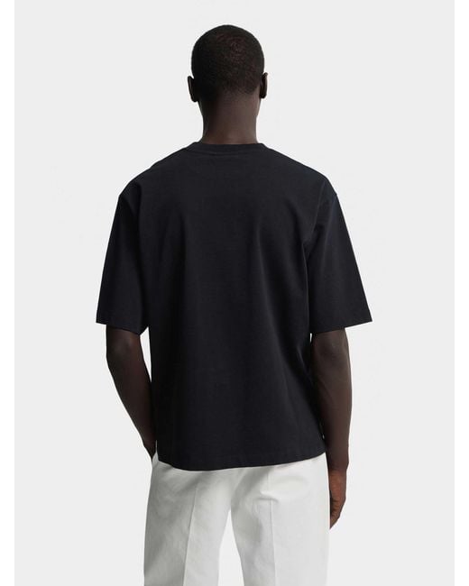 DSquared² Black Embroidered Logo T-Shirt for men