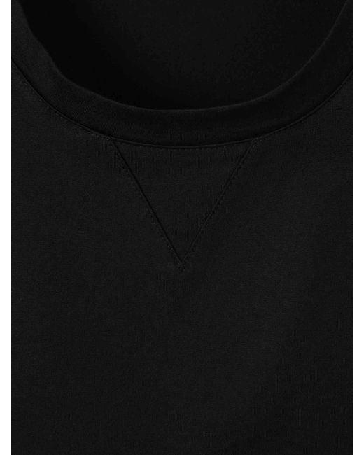 Camiseta Algodón Logotipo Moncler de hombre de color Black