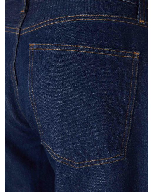 Agolde Blue Straight Cotton Jeans
