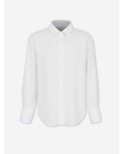 Acne White Layered Casual Shirt