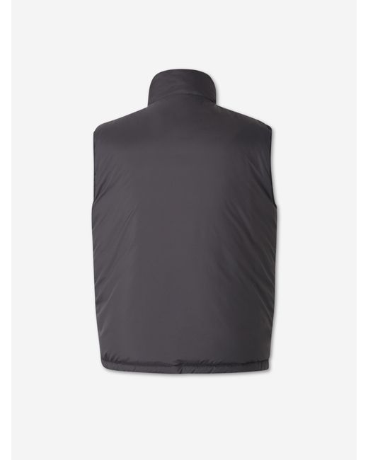 Herno Blue Polyamide Down Vest for men
