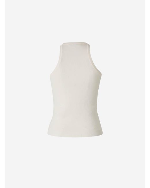 Top Punto Algodón di Max Mara in White