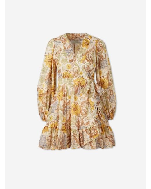 Zimmermann Metallic Daylight Mini Dress