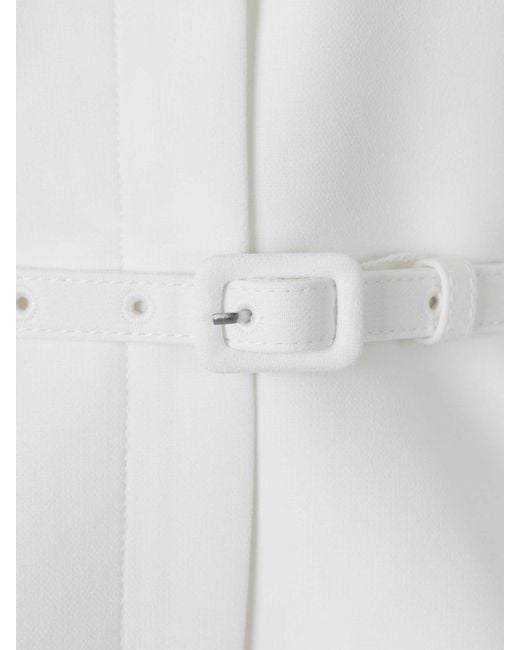 Roland Mouret White Fitted Blazer