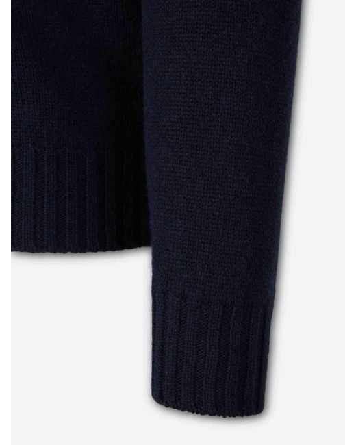 Gran Sasso Blue Wool Cardigan for men
