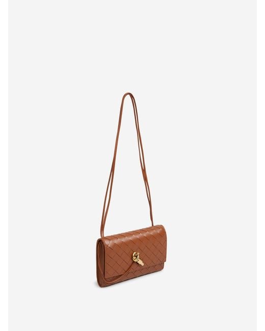 Bottega Veneta Natural Andiamo Pouch Bag