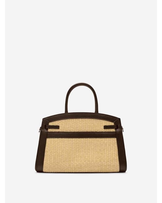 DeMellier London Natural The Midi Hudson Raffia Bag