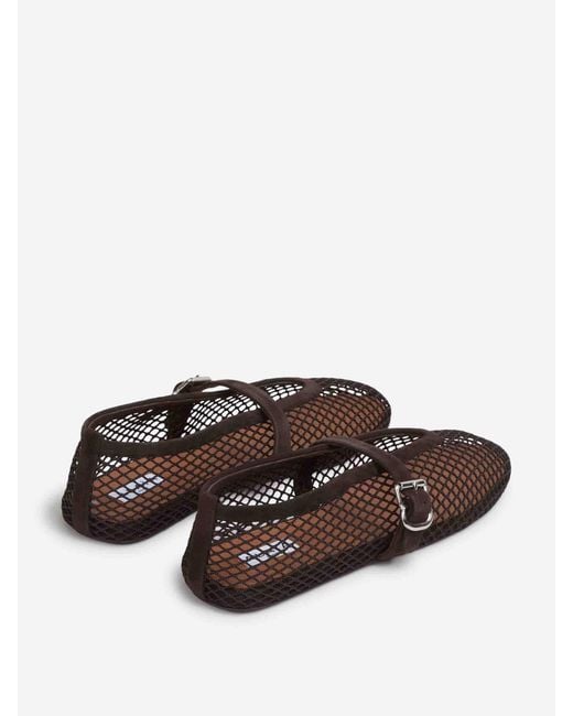 Alaïa White Openwork Flat Ballet Flats