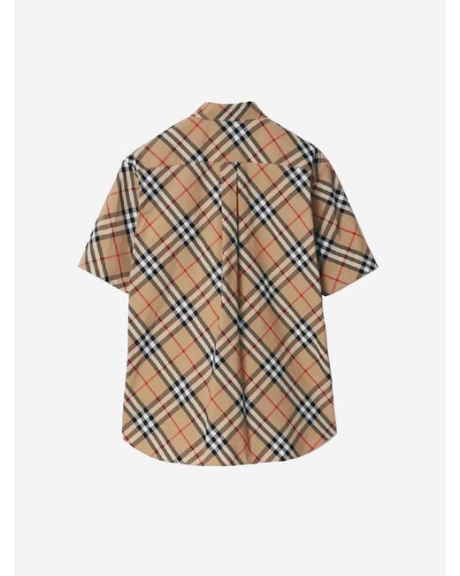 Camisa Motivo Cuadros Burberry de hombre de color Multicolor