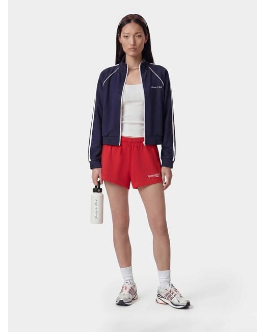 Sporty & Rich Blue Logo Technical Jacket