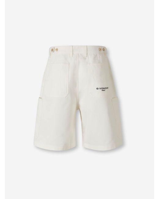 Bermudas Cargo Coton Givenchy pour homme en coloris White