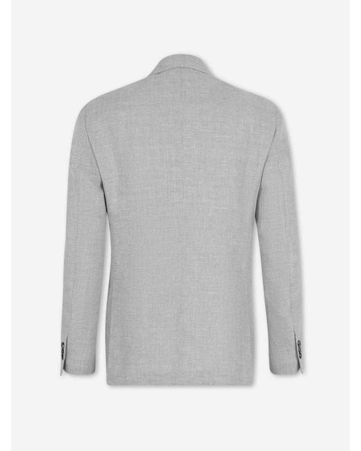 Lardini Gray Blazer Straight Wool for men
