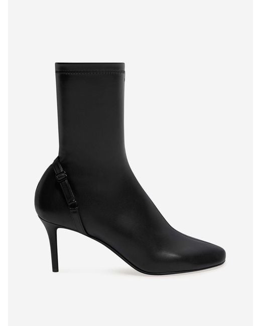 Courreges Black Ankle Boots