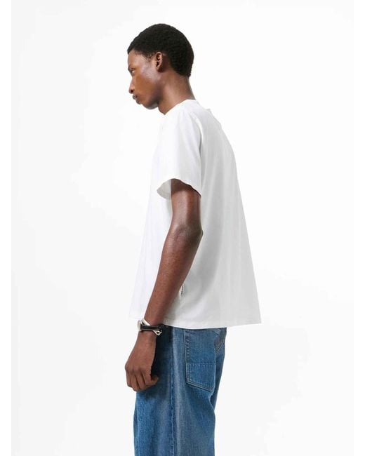 Our Legacy White Round Neck T-Shirt for men