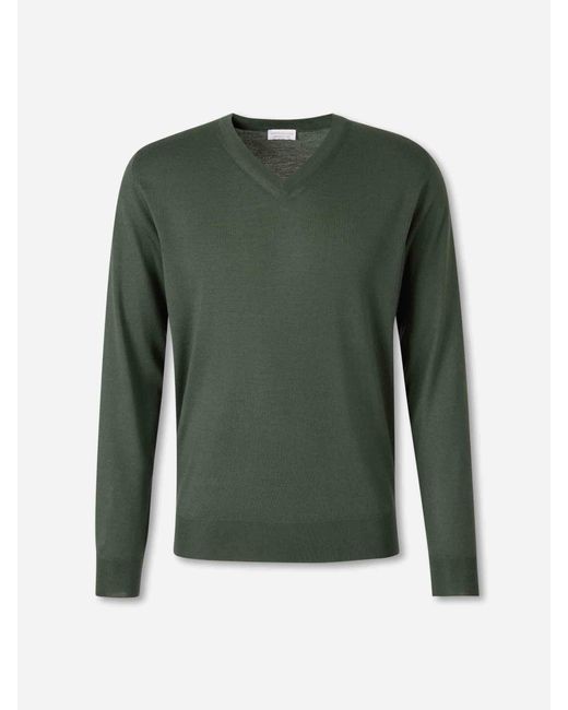 Santa Eulalia Green Cotton Sweatshirt for men