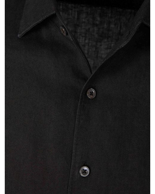 Santa Eulalia Black Long Sleeve Shirt for men