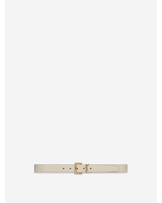 Saint Laurent Natural Fine Cassandre Belt