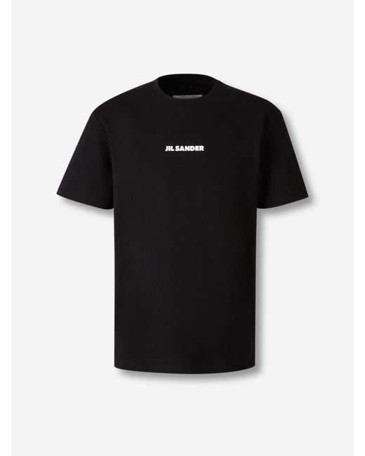 Jil Sander Men's Black Round Neck T-Shirt