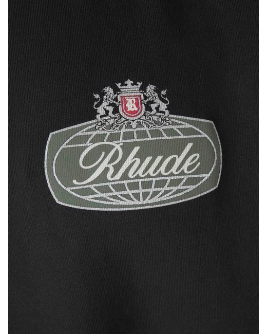 Rhude Black Safari Crest T-Shirt for men